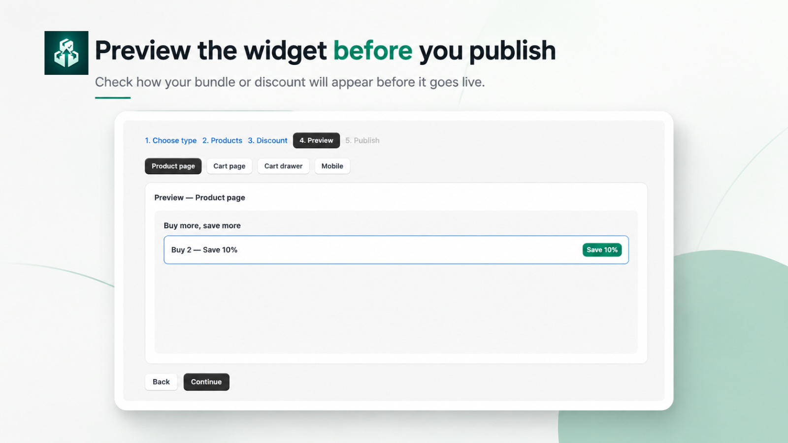 PackLift live preview for product page bundle widget